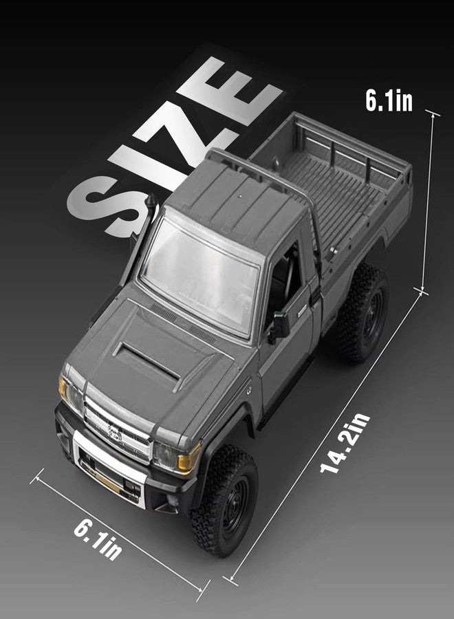 SVERTIBO 1/12 Scale RC Crawler, MN-82 Pro RTR RC Truck LC79 4x4 Off Road Vehicles 2.4GHz RC Rock Car with LED Lights for Adults Hobby Toys (Gray) - Image 4